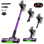 Cordless Vacuum Cleaner, 35000-46000PA Powerful Stick Vacuum, Rechargeable Battery, Vacuum Cleaners for Home Anti-Tangled Lightweight Handheld for Hardwood Floor, Carpets, Pet Hair