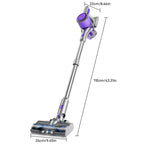 Cordless Vacuum Cleaner, 35000-46000PA Powerful Stick Vacuum, Rechargeable Battery, Vacuum Cleaners for Home Anti-Tangled Lightweight Handheld for Hardwood Floor, Carpets, Pet Hair
