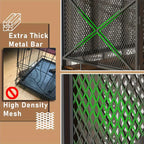 Dog Crate Furniture, Dog Kennel For Small Medium Large Breed, Heavy Duty 43" Large Corner Dog Crate, Indoor Pet Cage With Side Door