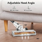 Cordless Vacuum Cleaner, 35000-46000PA Powerful Stick Vacuum, Rechargeable Battery, Vacuum Cleaners for Home Anti-Tangled Lightweight Handheld for Hardwood Floor, Carpets, Pet Hair