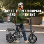 Ebikes for Adults, 500W Lightweight Folding Electric Bike for Adults, 20MPH 35Mile Long Range Commuter Electric Bicycle, 48V 10AH Removable Battery E Bike, Multi-Shock AbsorptionLoad-bearing Capacity
