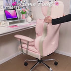 Efomao Desk Office Chair 400LBS, Big And Tall Office Chair, PU Leather Computer Chair, Executive Office Chair With Leg Rest And Lumbar Support
